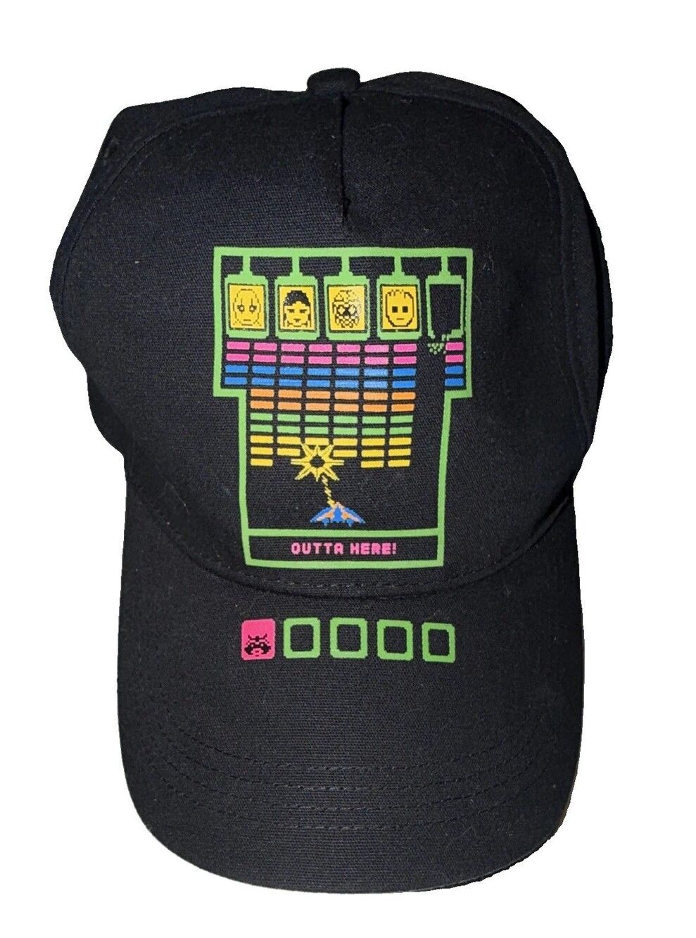 Disney Marvel Guardians of the Galaxy Mission Breakout Black Snapback Hat Cap